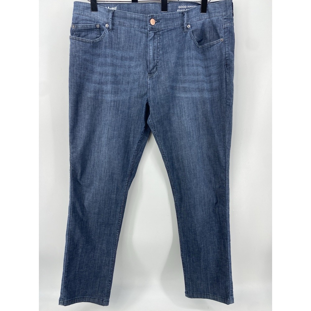 Mugsy Mens Jeans 42x32 Good Hangs Dark Wash Straight Leg Stretch FLX9CSB Denim